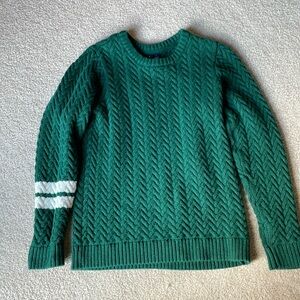 Janie and Jack boys size 7 green sweater.